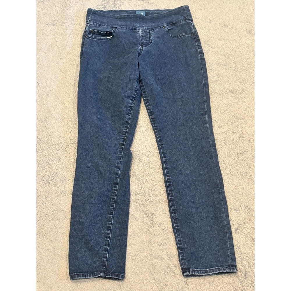 JAG Jeans Womens 8P/29 Petite Nora Skinny Pull On Blue Denim Casual Stretch